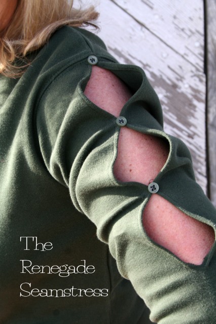 The Renegade Seamstress shows you how to make an old t shirt new again with this easy sleeve refashion tutorial.